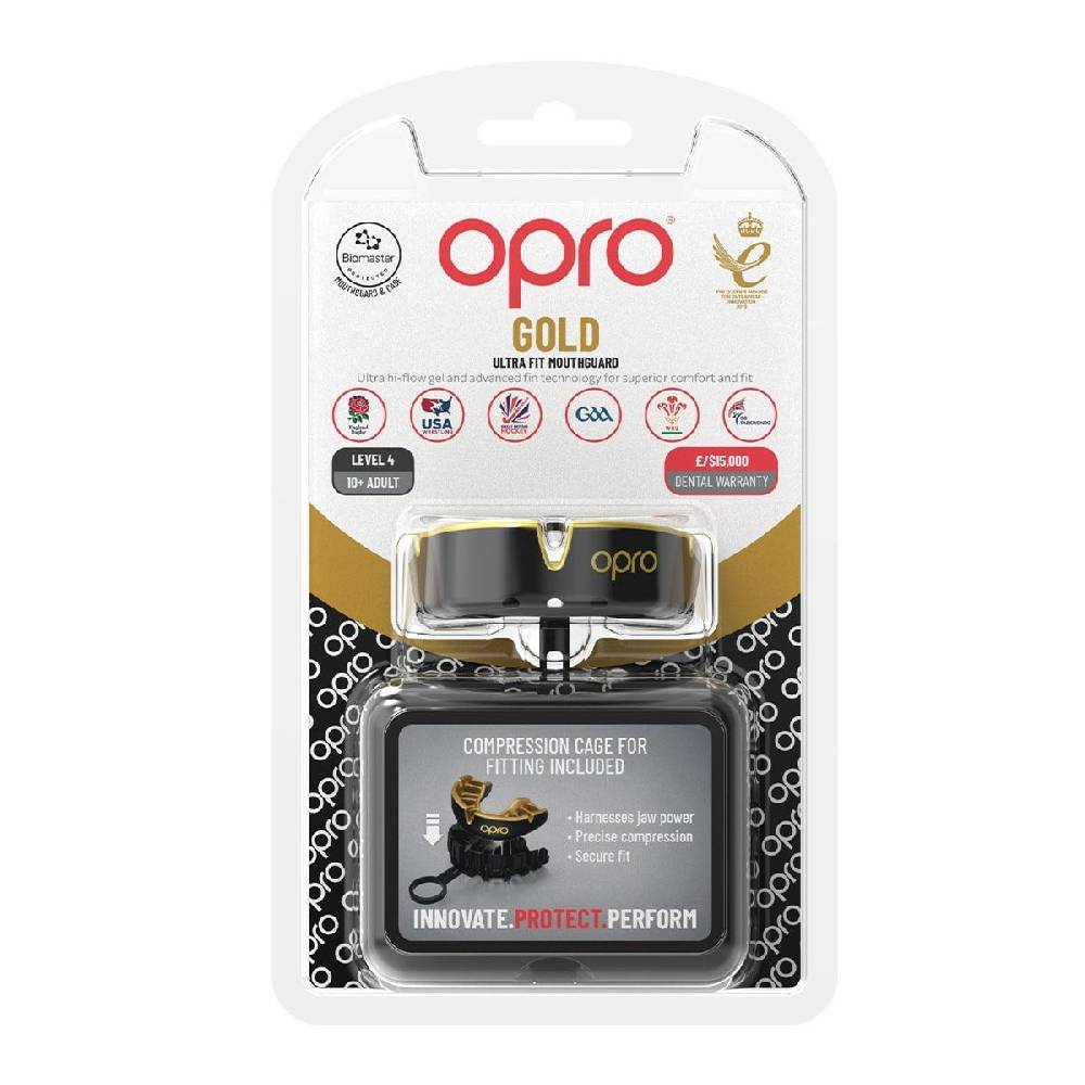 Ju Sports OPRO Zahnschutz Gold Senior 2022 - 5 Farben 50% Rabatt mit kostenlosem Versand