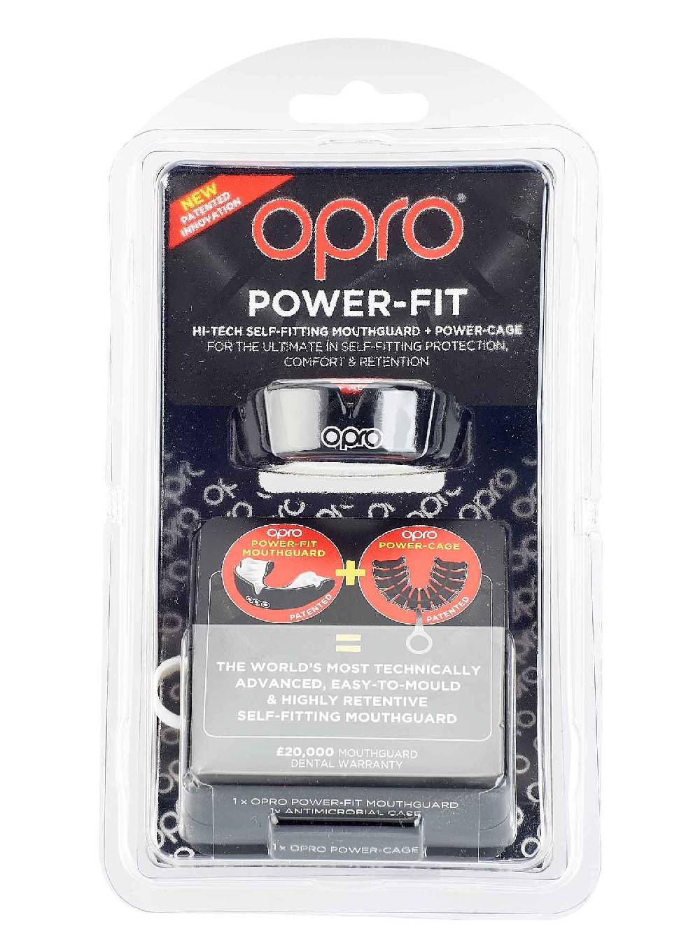 Ju Sports OPRO Zahnschutz PowerFit Black/White Fabrik Onlineshop