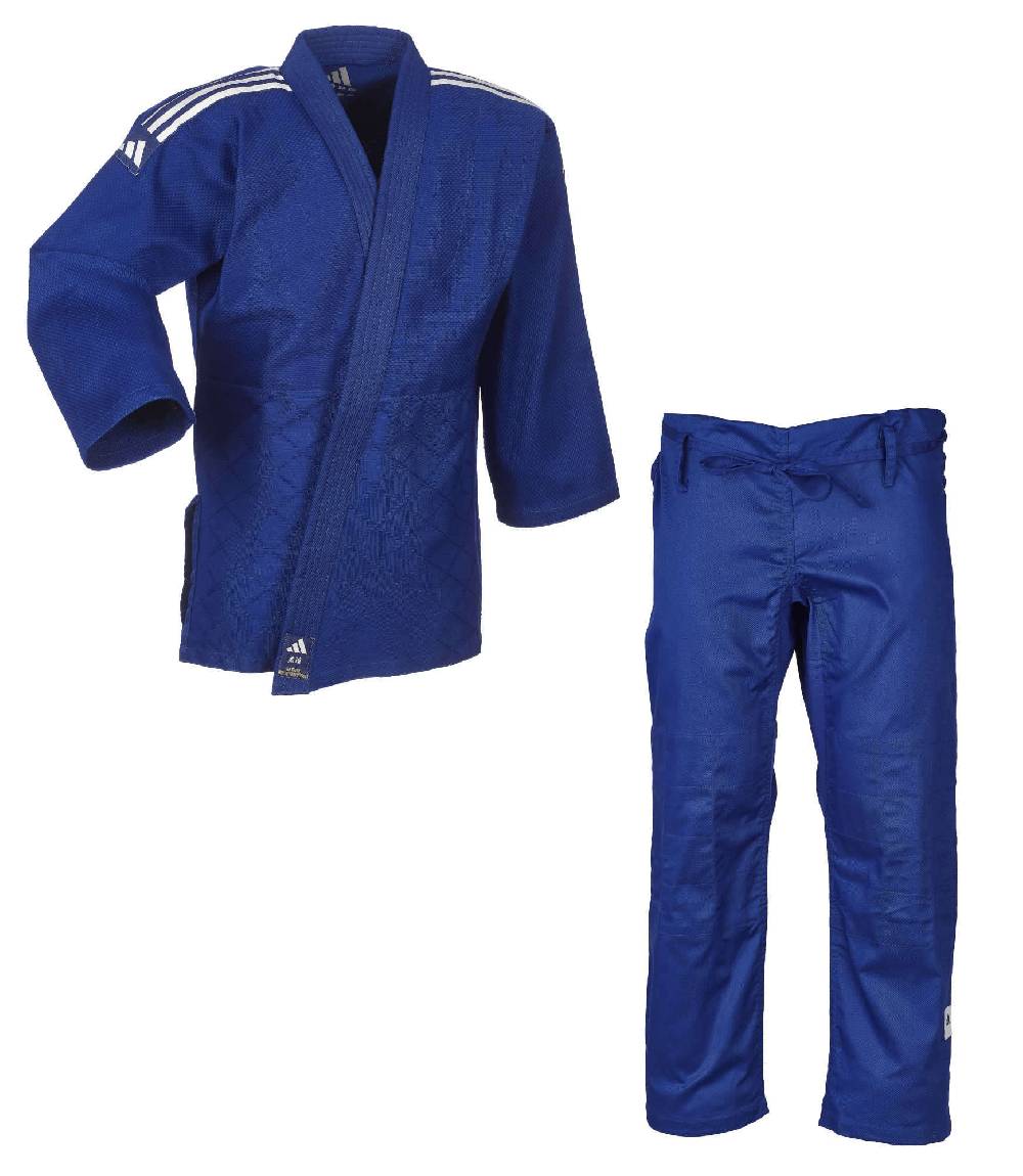 Ju Sports adidas Judo-Anzug Club blau/weiße Streifen, J350B
