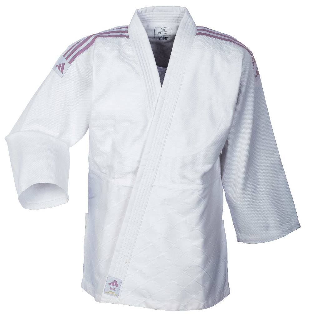 Ju Sports adidas Judo-Anzug Club weiß/pinke Streifen, J350 Cyber Monday