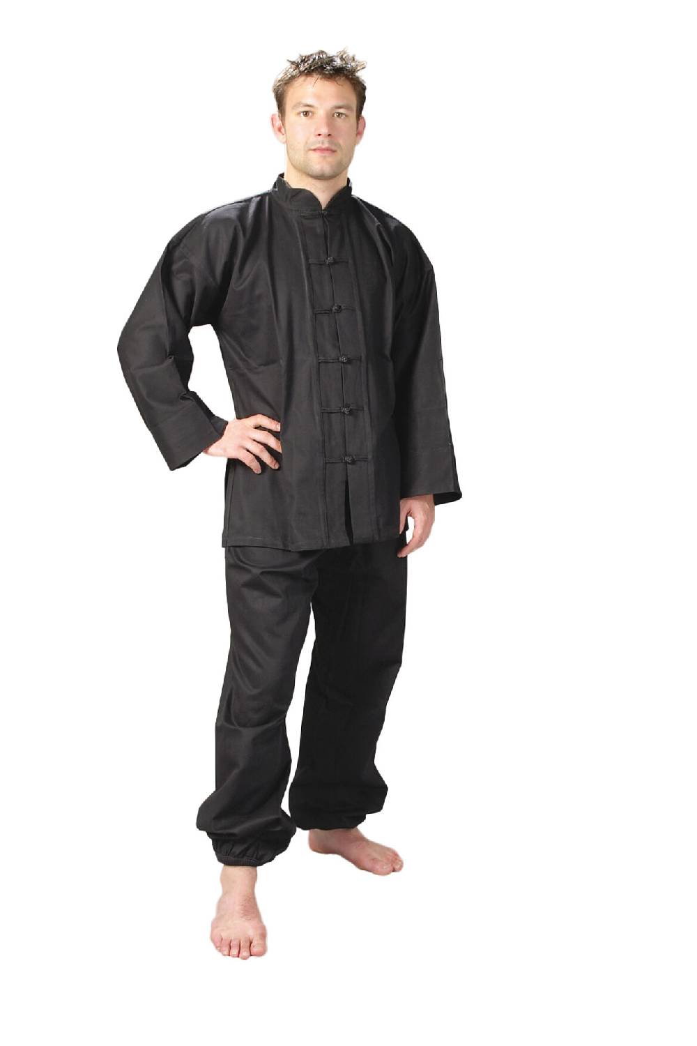 Ju Sports Kung Fu Anzug schwarz, Cotton Online Outlet