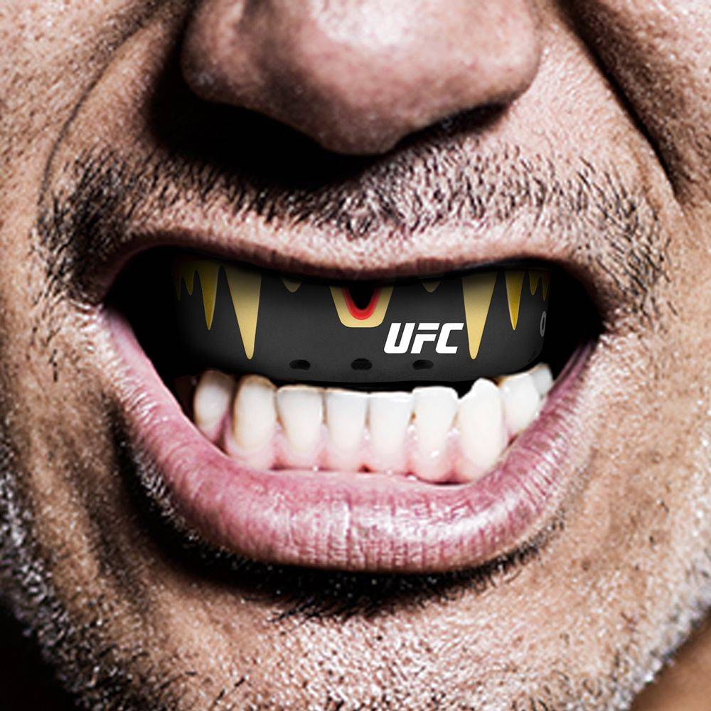 Ju Sports OPRO "UFC" Zahnschutz Platinum Senior Fangz black/gold Exklusive Angebote