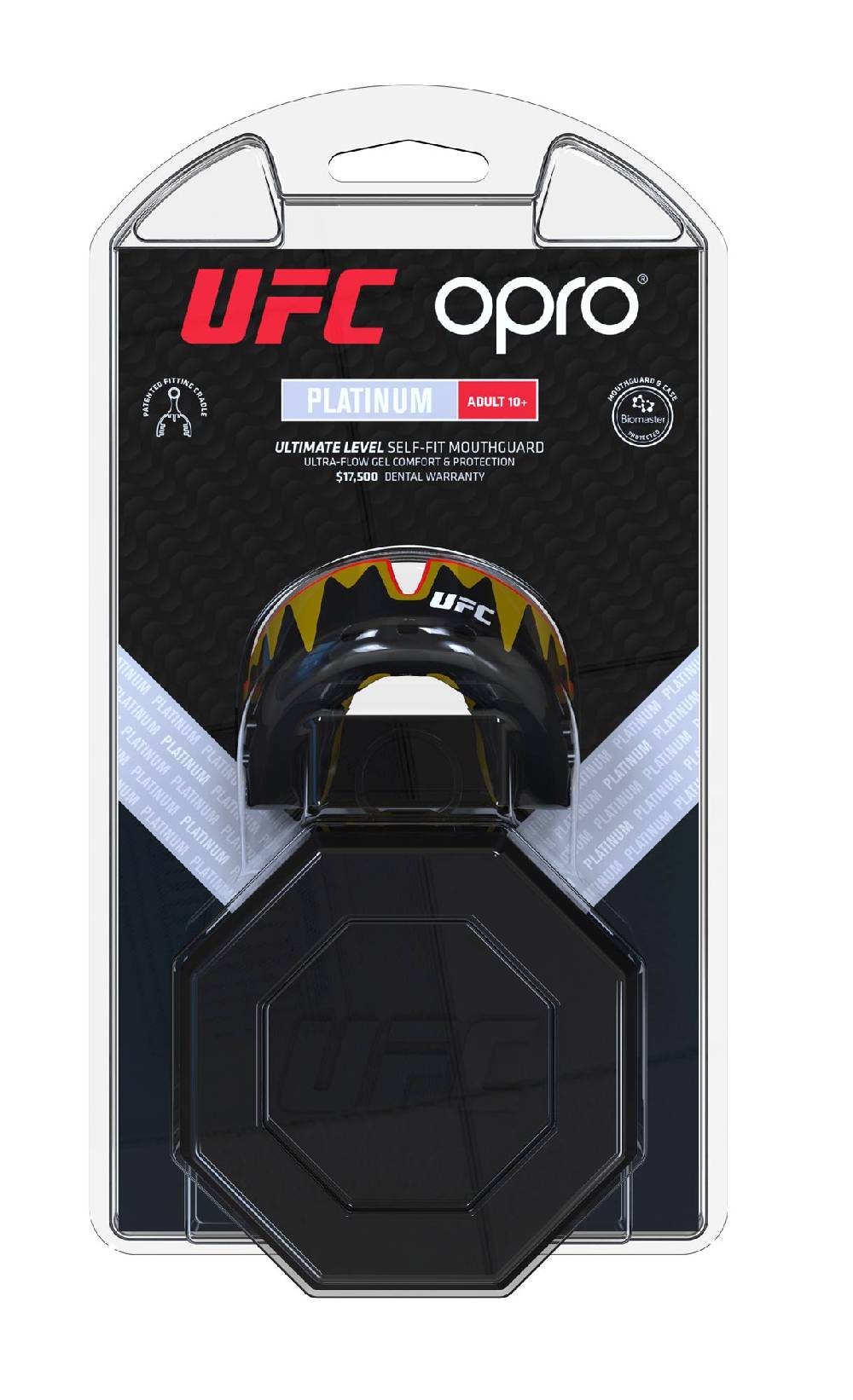 Ju Sports OPRO "UFC" Zahnschutz Platinum Senior Fangz black/gold Exklusive Angebote
