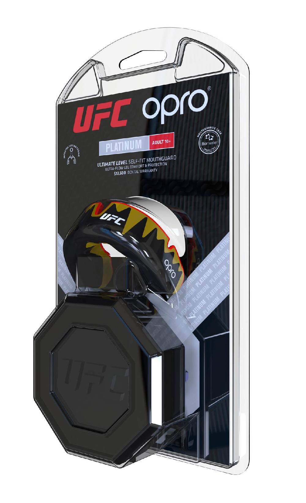 Ju Sports OPRO "UFC" Zahnschutz Platinum Senior Fangz black/gold Exklusive Angebote