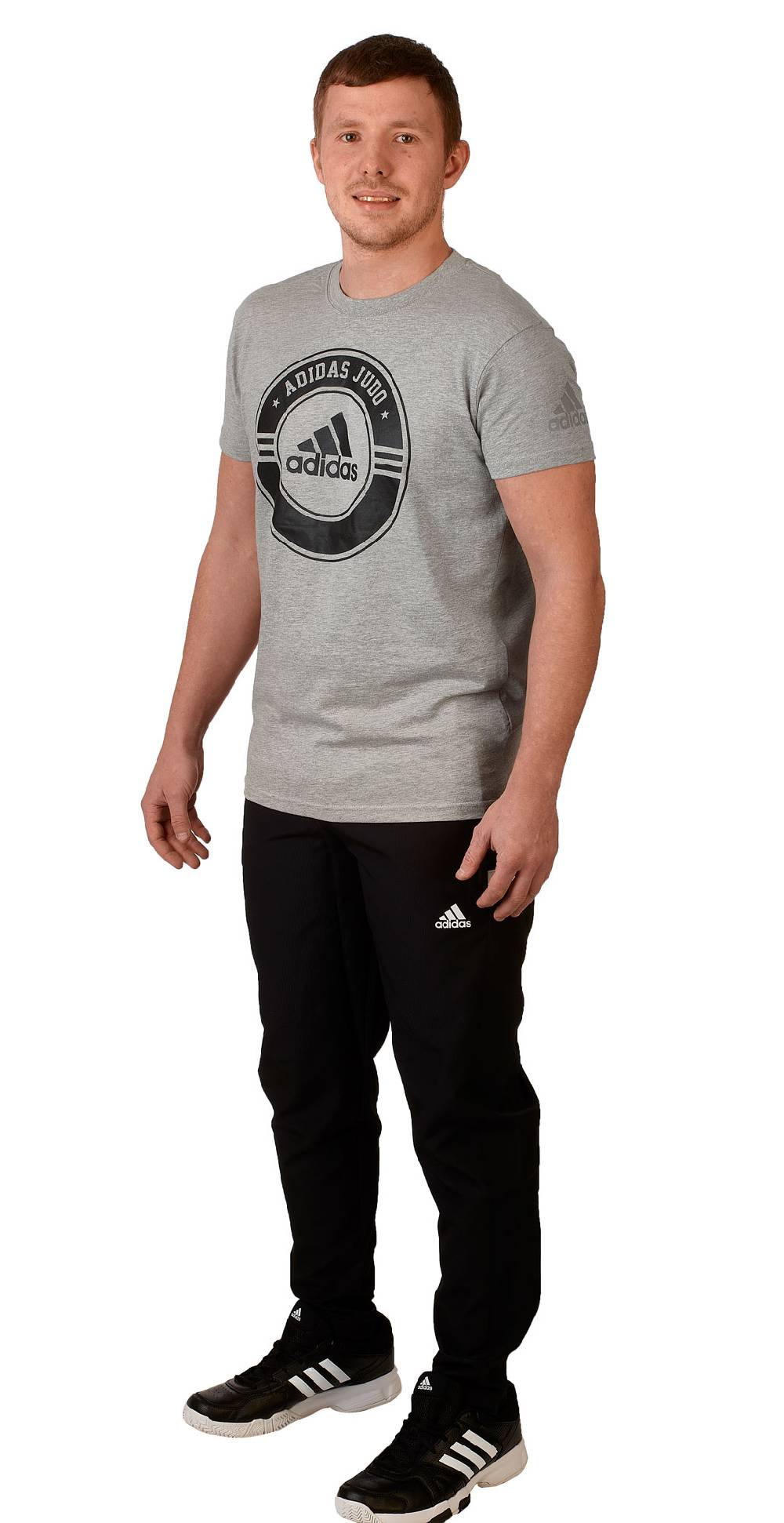 Ju Sports adidas Judo Community Line Shirt "Circle" grey/black, adicsts01J JETZT KAUFEN