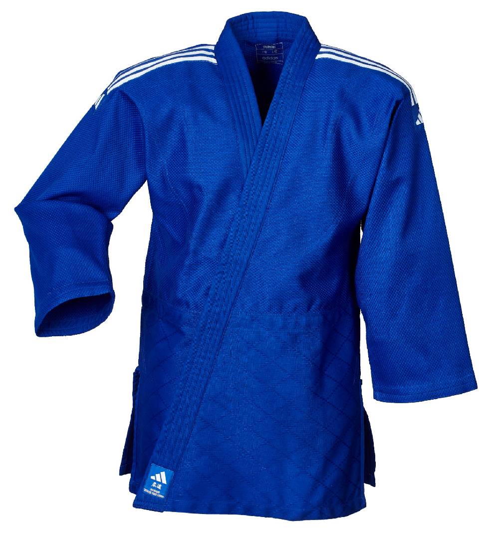 Ju Sports adidas Judo-Anzug "Training" blau/weiße Streifen, J500B Versandkostenfrei