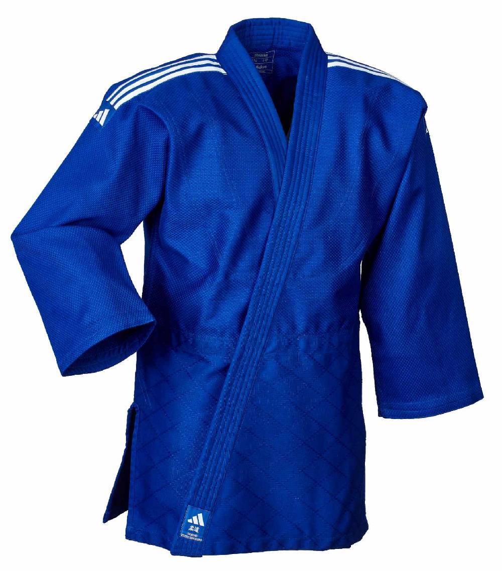 Ju Sports adidas Judo-Anzug "Training" blau/weiße Streifen, J500B Versandkostenfrei