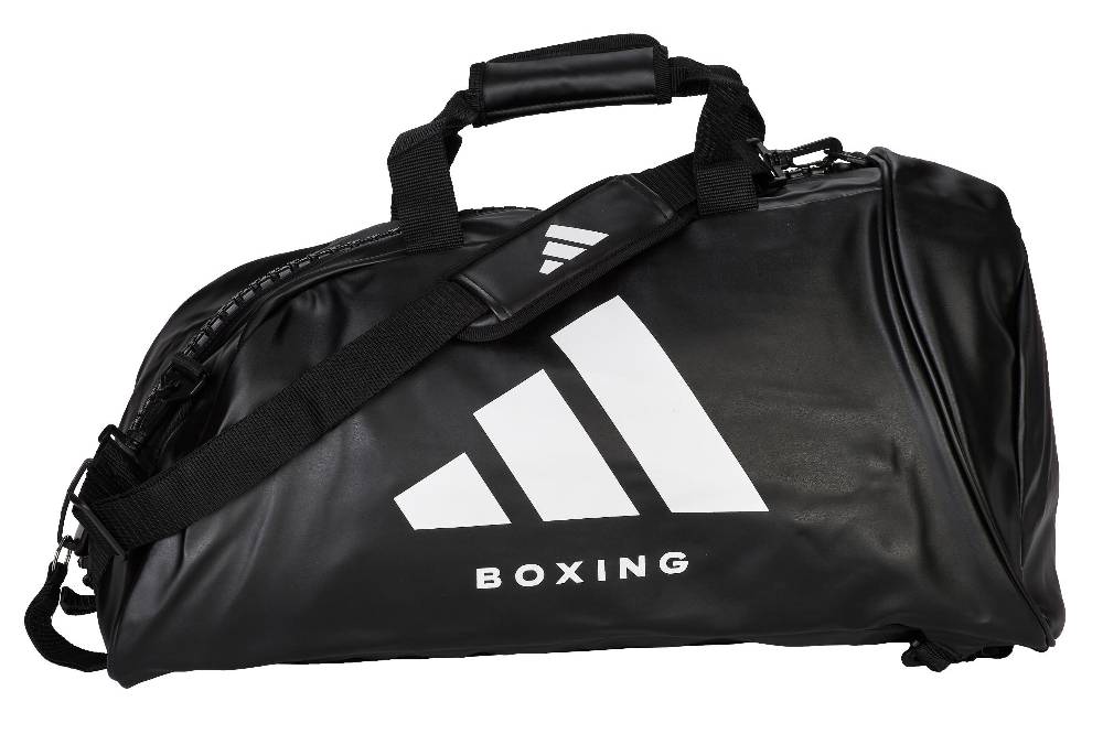 Ju Sports adidas 2in1 Bag "Boxing" black/white PU, adiACC051B Kauf eins, bekomm eins gratis