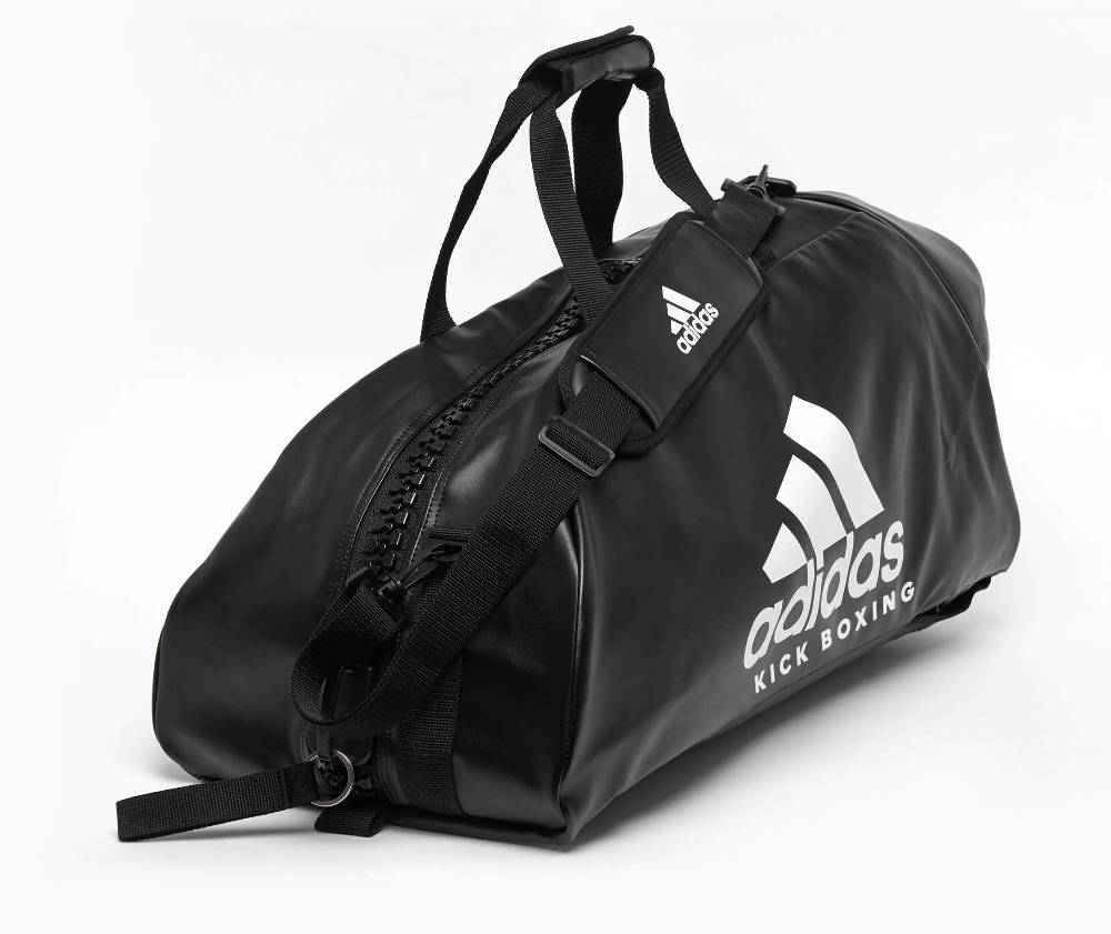 Ju Sports adidas 2in1 Bag "Kickboxing" black/white PU, adiACC051KB Nur für heute