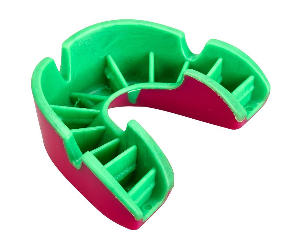 Ju Sports OPRO Zahnschutz Silver - Pink/ Fl. Green Lagerräumung