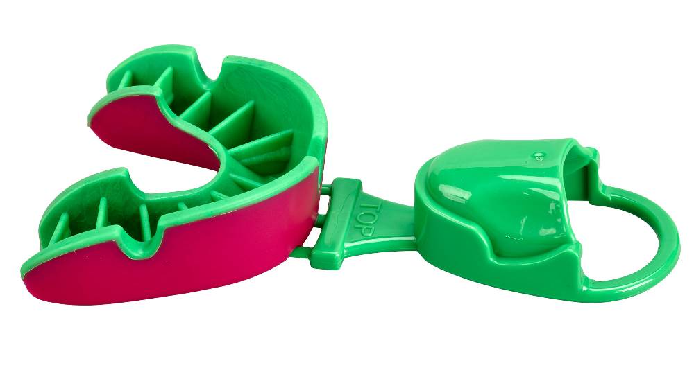 Ju Sports OPRO Zahnschutz Silver - Pink/ Fl. Green Lagerräumung