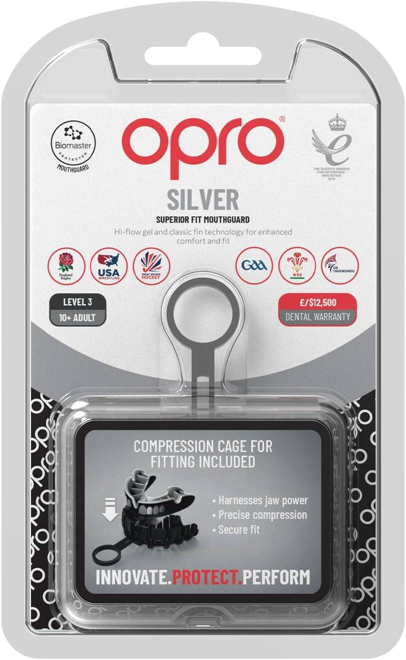 Ju Sports OPRO Zahnschutz Silver Senior 2022 - Grillz black/silver Top Angebot