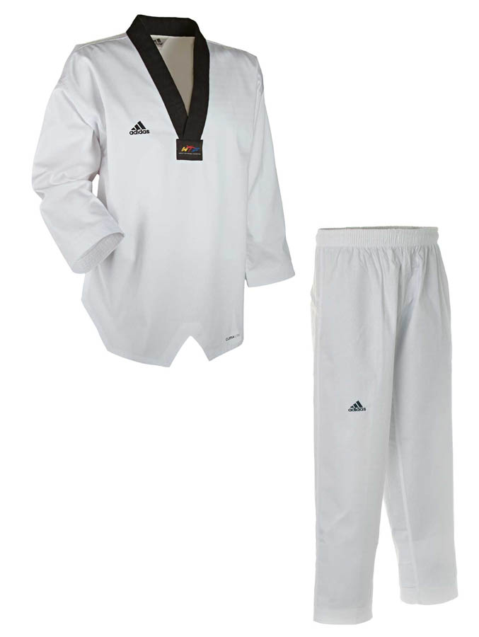 Ju Sports adichamp III,schwarzes Revers Taekwondoanzug, ADITCH03 Tägliche Deals
