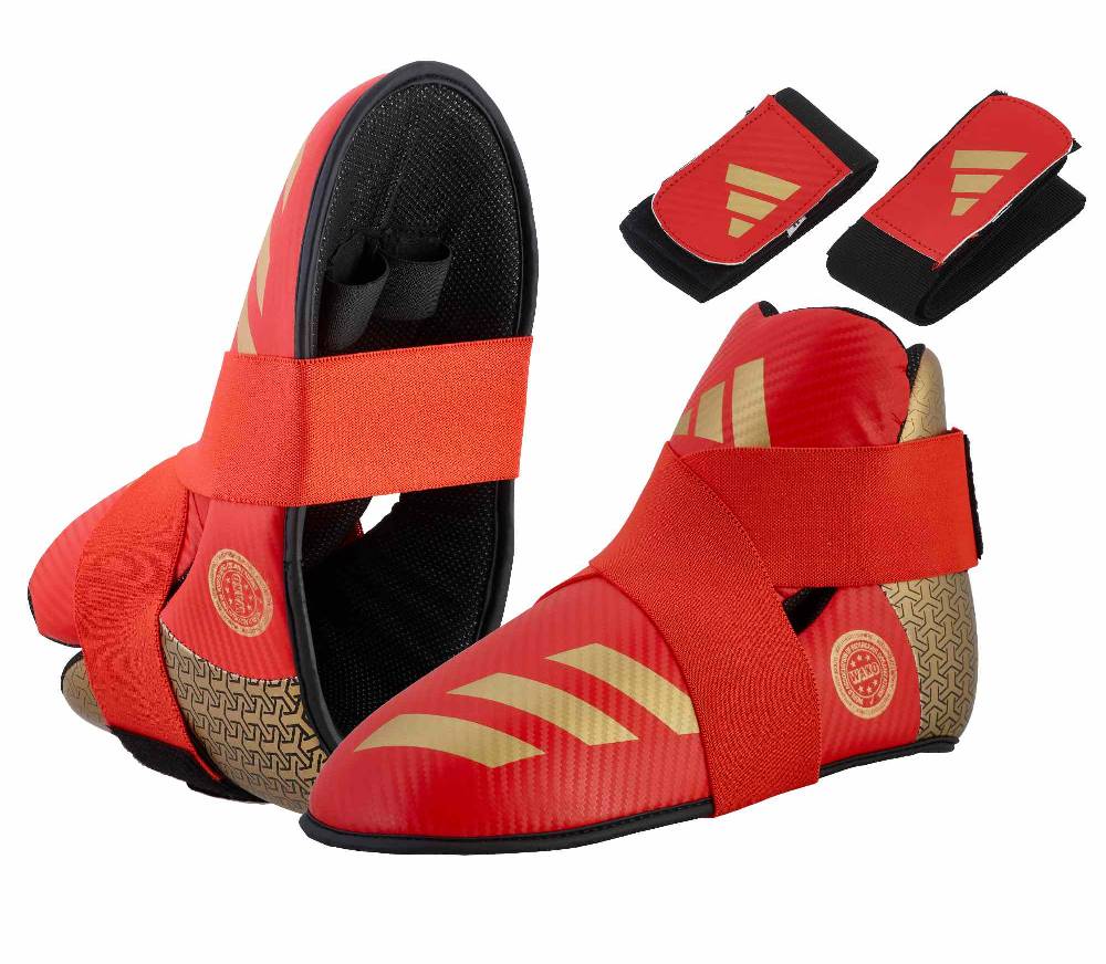 Ju Sports adidas Pro Kickboxing Fußschutz red/gold, adiKBB300HD