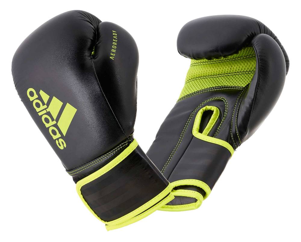 Ju Sports adidas Boxhandschuhe Hybrid 80, black/yellow, ADIH80