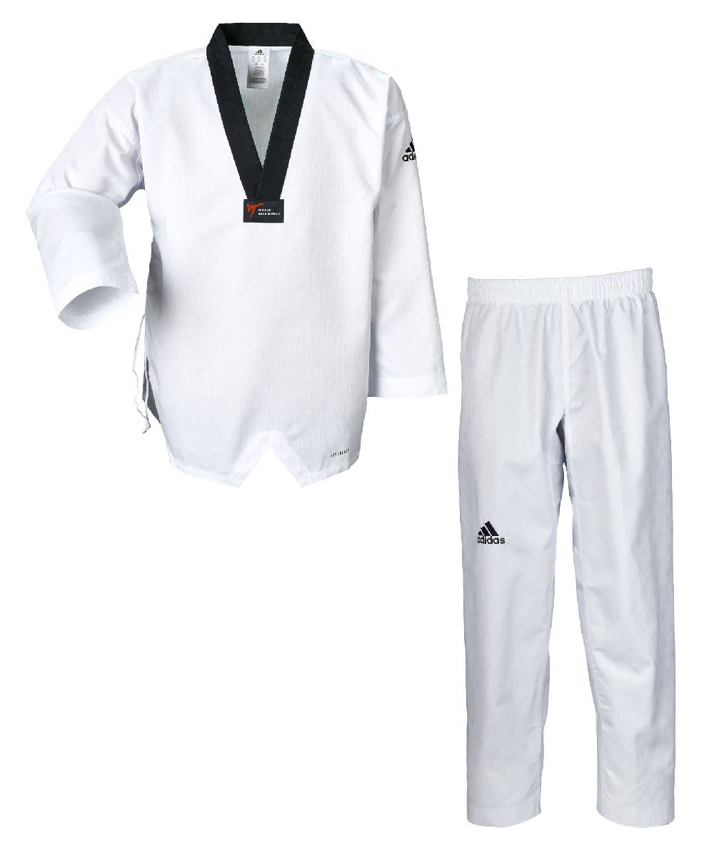 Ju Sports adidas Taekwondo-Anzug adiChamp IV, schwarzes Revers, ADITCH04