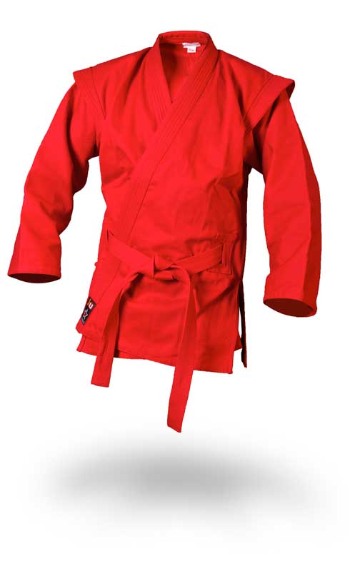 Ju Sports Sambo Jacke - Kurtka - rot inkl. Gürtel Großer Ausverkauf