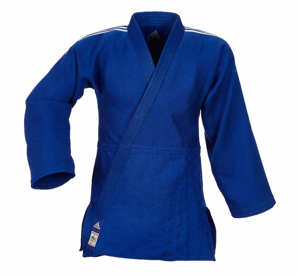 Ju Sports adidas Judoanzug CHAMPION II IJF, blau/weiße Streifen, JIJFB Saisonschlussverkauf