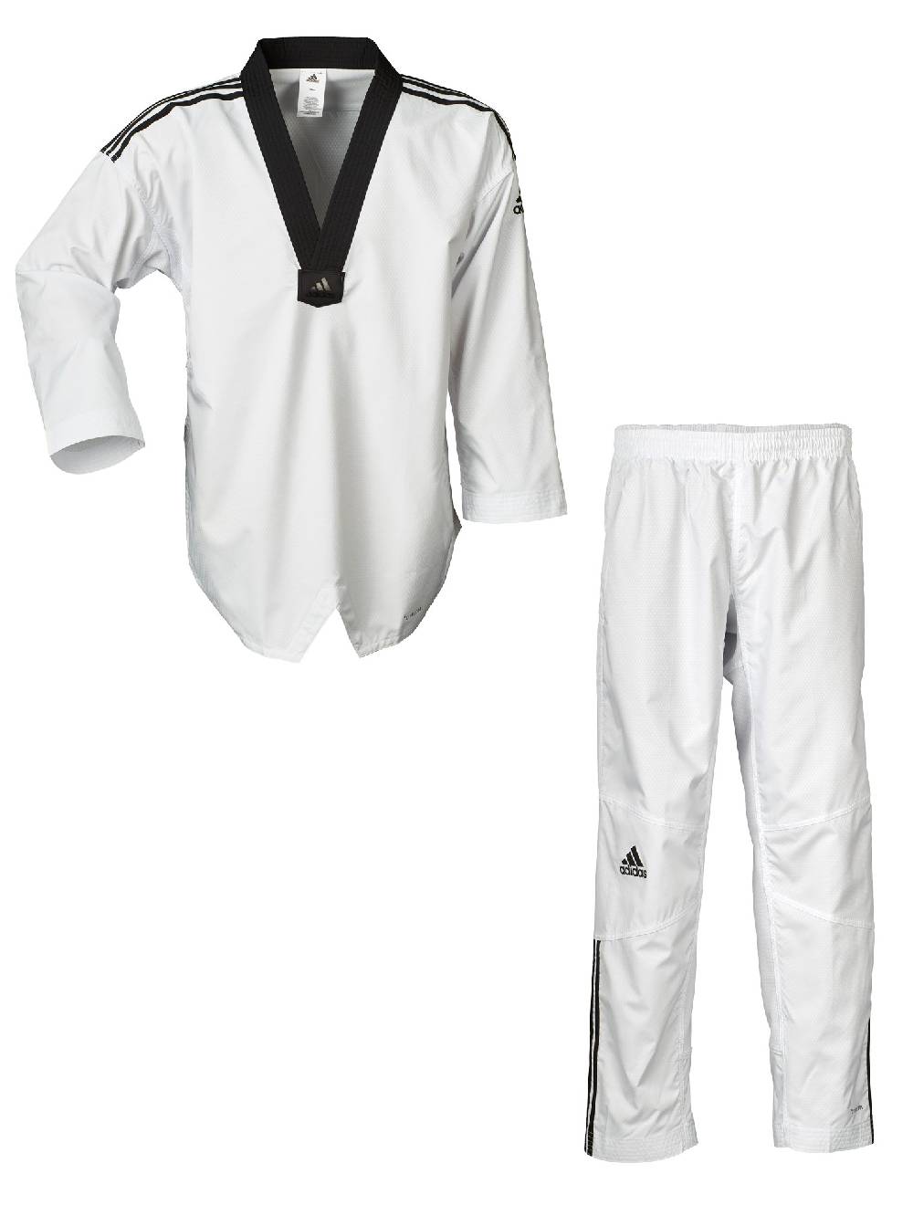 Ju Sports adidas Taekwondoanzug, Fighter mit Streifen, ADITF02 Top Angebot