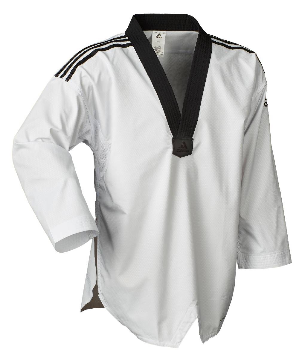 Ju Sports adidas Taekwondoanzug, Fighter mit Streifen, ADITF02 Top Angebot
