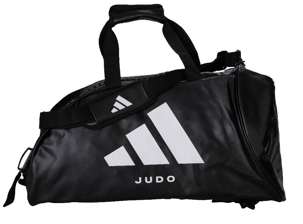 Ju Sports adidas 2in1 Bag "Judo" black/white PU L, adiACC051J Fabrikladen