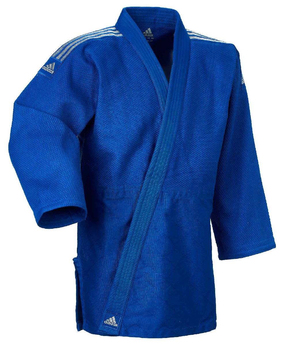 Ju Sports adidas Judo-Anzug Contest blau/silberne Streifen, J650B Kostenloser Versand