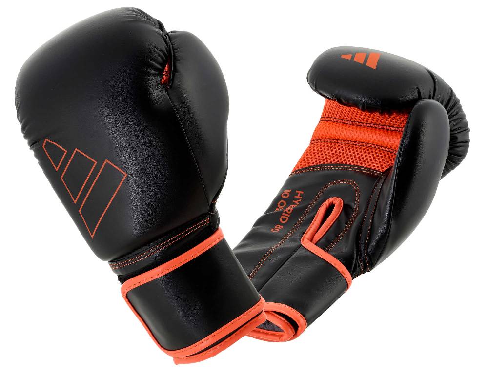 Ju Sports adidas Boxhandschuhe Hybrid 80, black/solar Red, ADIH80