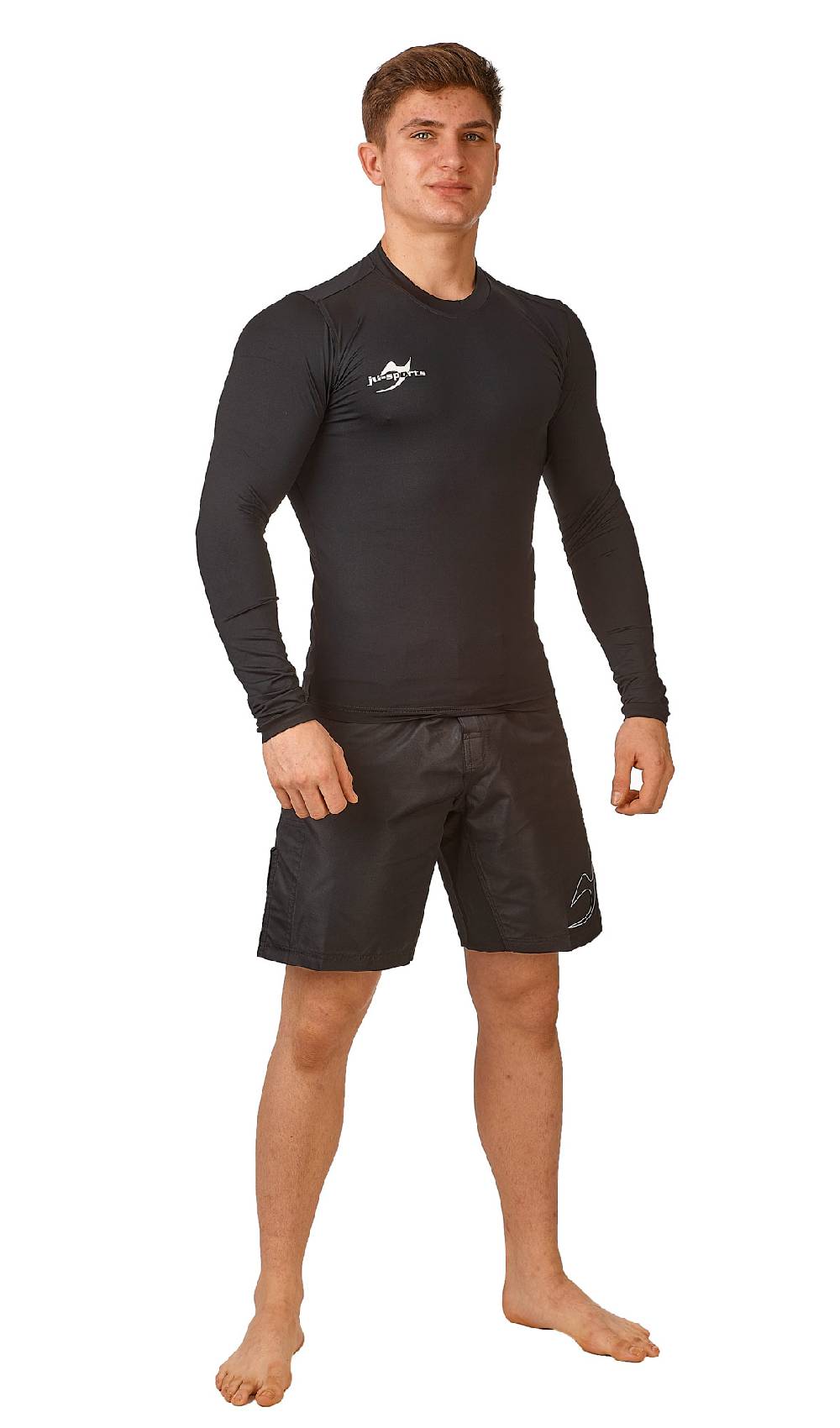Ju Sports Compression Shirt langarm schwarz Wochenangebot