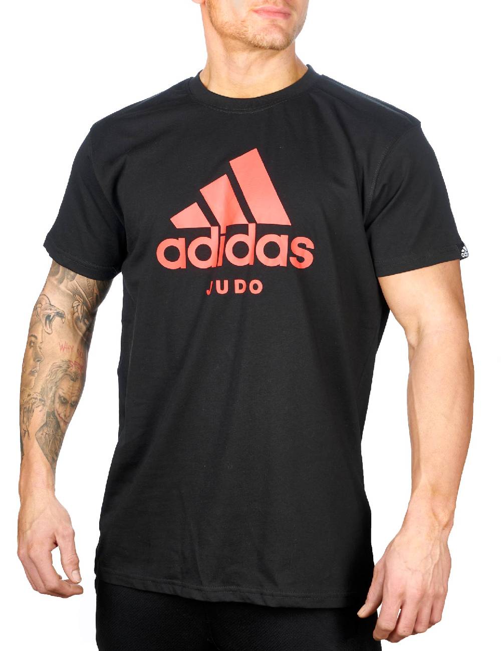 Ju Sports adidas Community line T-Shirt Judo "Performance" black/shock red, ADICTJ
