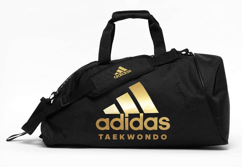 Ju Sports adidas 2in1 Bag "Taekwondo" black/gold Nylon, adiACC052T