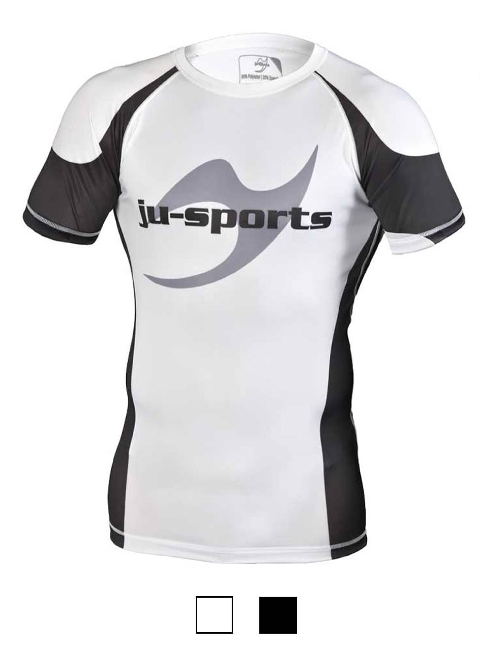 Ju Sports Rashguard Pro C13 kurzarm weiß