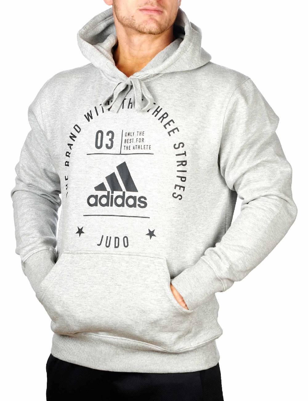 Ju Sports adidas Community Hoody Judo "Pro" grey/black, adiCL02J