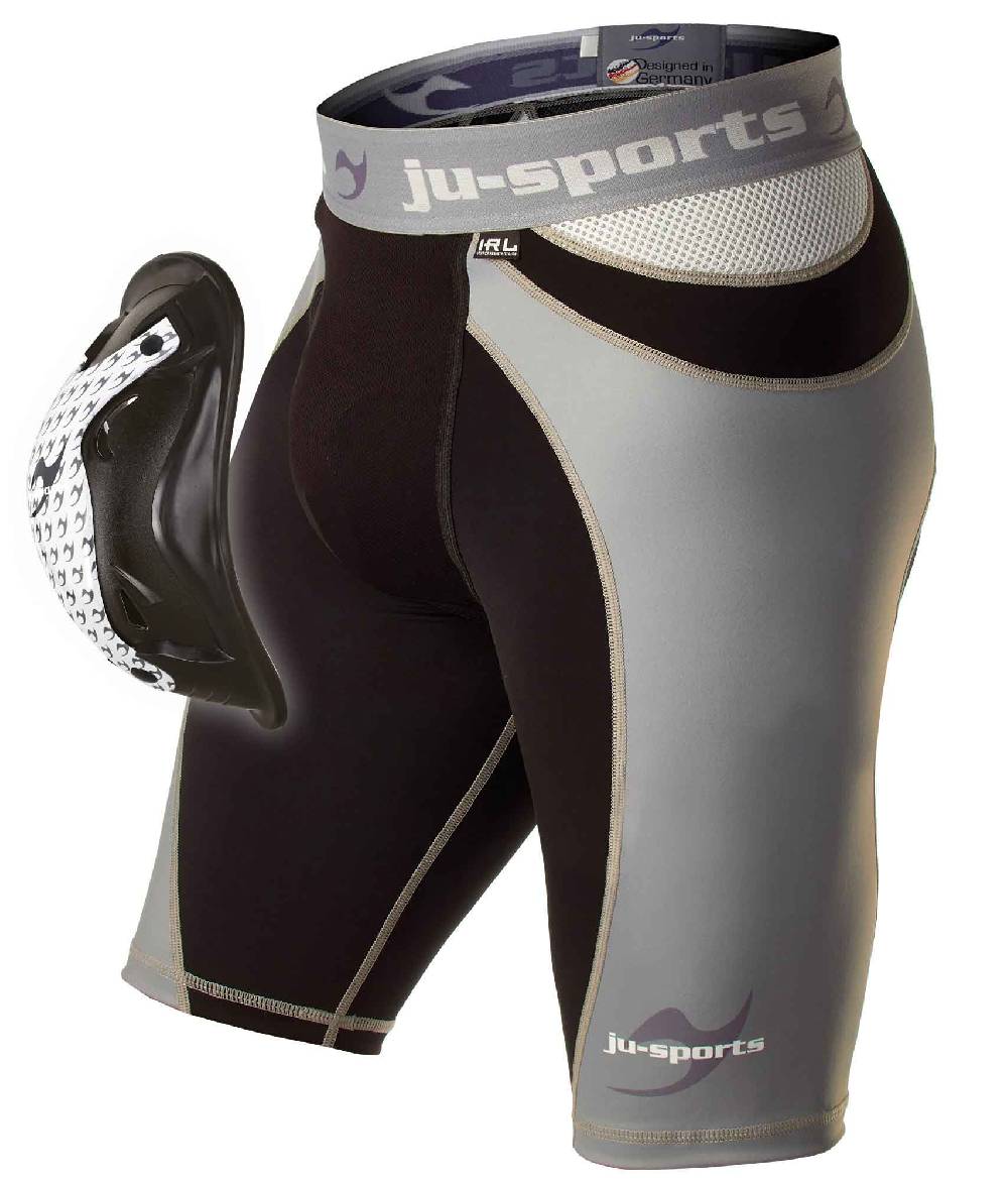 Ju Sports Compression ProLine Short + Motion Pro Flexcup, Tiefschutz