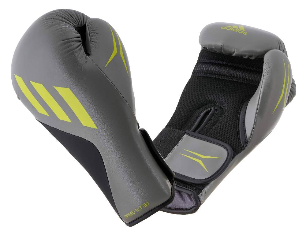 Ju Sports adidas Boxhandschuhe SPEED TILT 150, grau/schwarz/lime SPD150TG