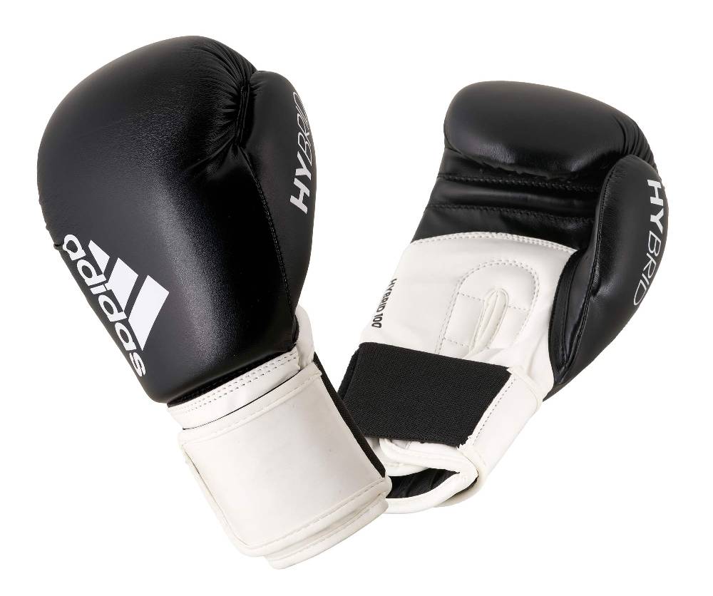 Ju Sports adidas Boxhandschuhe Hybrid 100 ADIH100 schwarz/weiß im Angebot