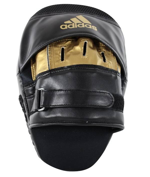 Ju Sports adidas Training Curved Paar-Pratzen kurz schwarz/gold, ADISBAC01