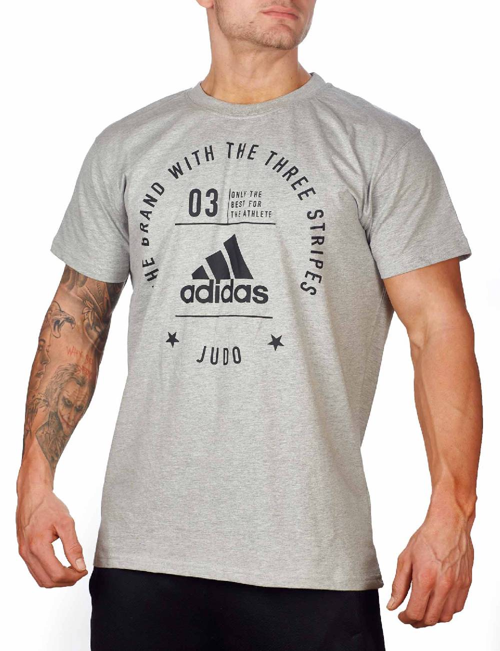 Ju Sports adidas Community T-Shirt Judo "Pro" grey/black, adiCL01J