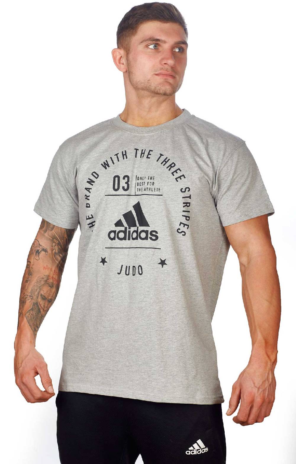 Ju Sports adidas Community T-Shirt Judo "Pro" grey/black, adiCL01J Blitzangebot