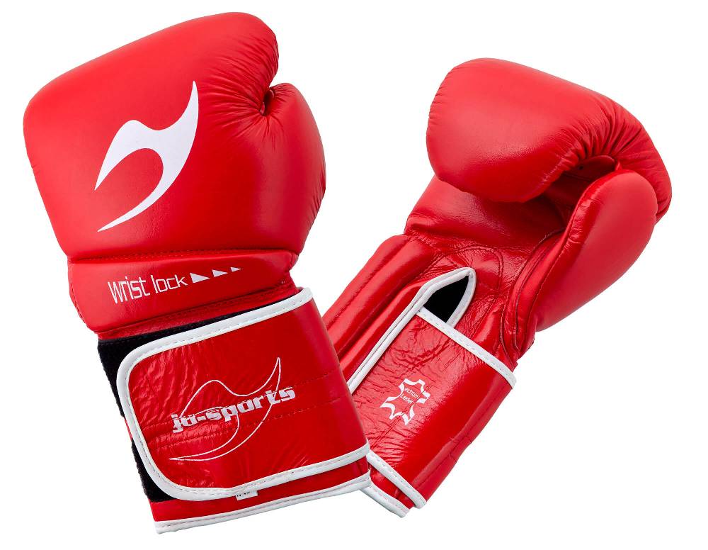 Ju Sports Boxhandschuh C16 Competitor pro Leder rot Räumungsverkauf