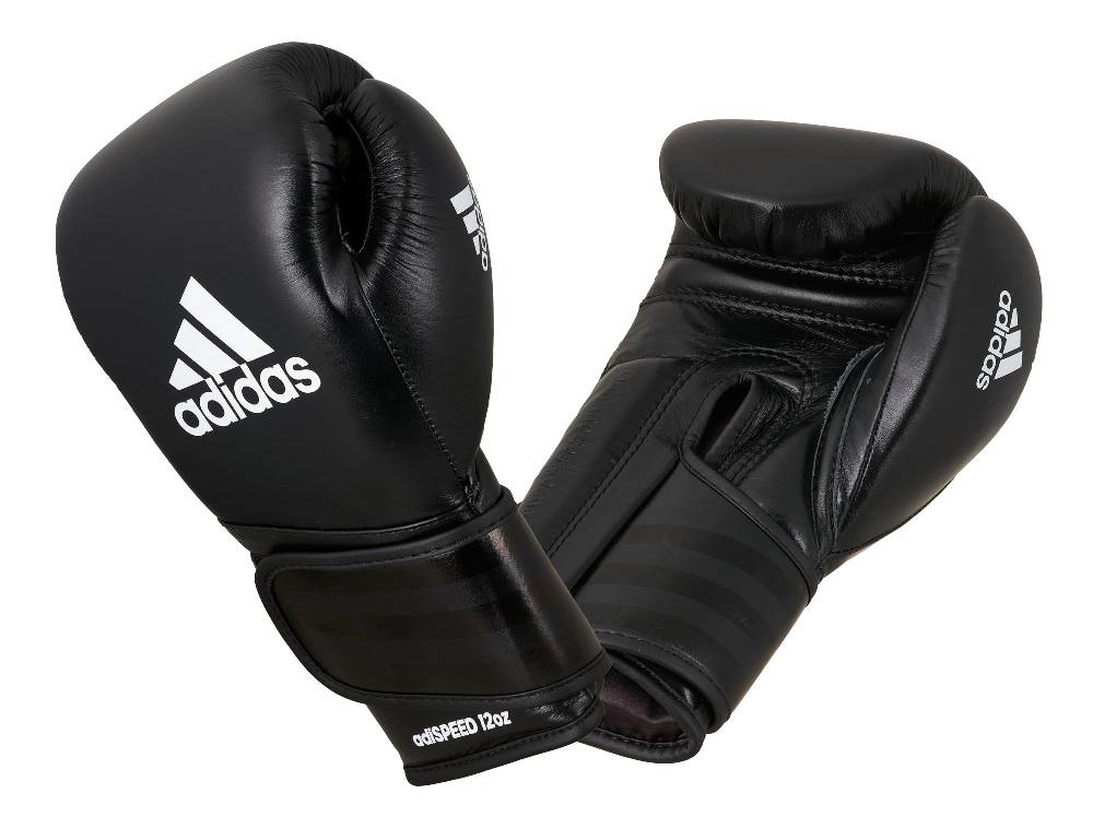 Ju Sports adidas adispeed strap up boxing gloves black/white, ADISBG501PRO
