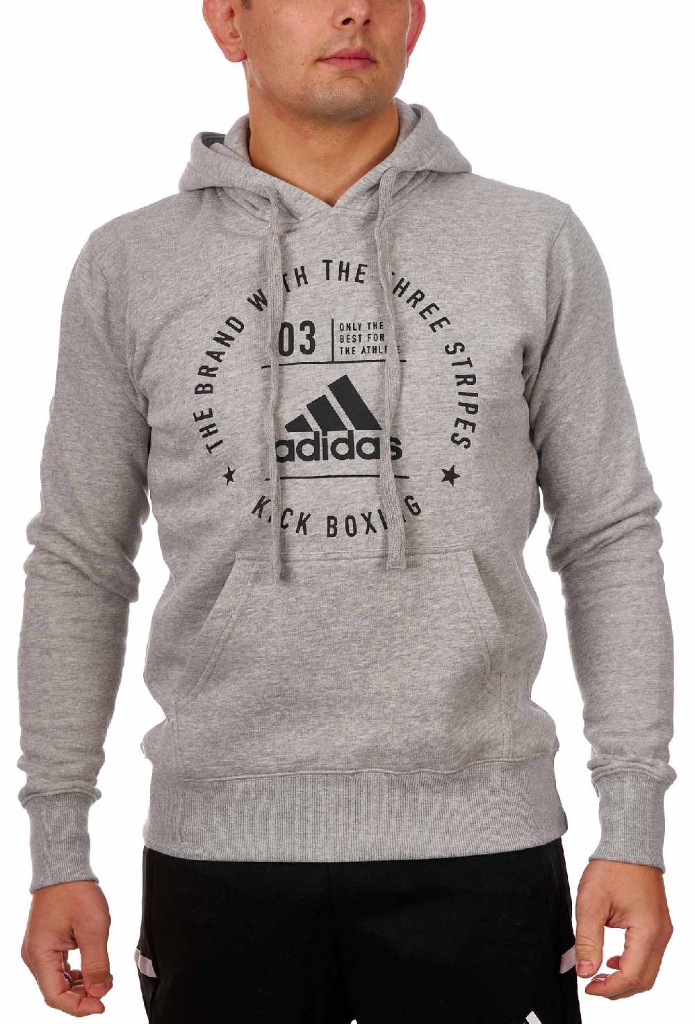 Ju Sports adidas Community Line Hoody Kickboxing grey/black, adiCL02KB Weihnachtsangebot