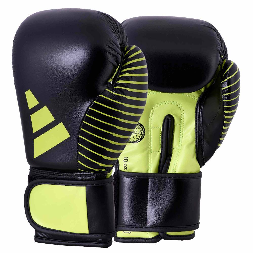 Ju Sports adidas Kickboxing Wettkampfhandschuh black/neon green, adiKBWKF200 Große Rabatte