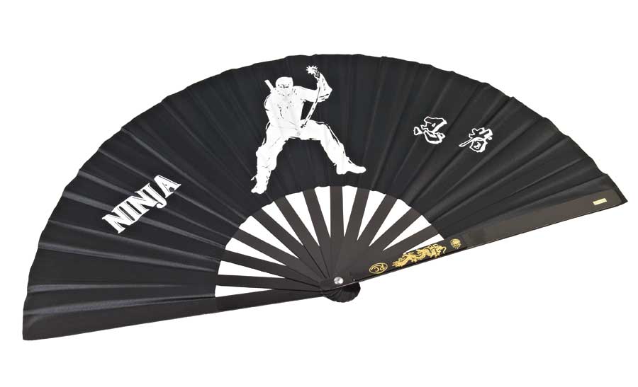 Ju Sports Ninja Fächer aus Aluminium schwarz