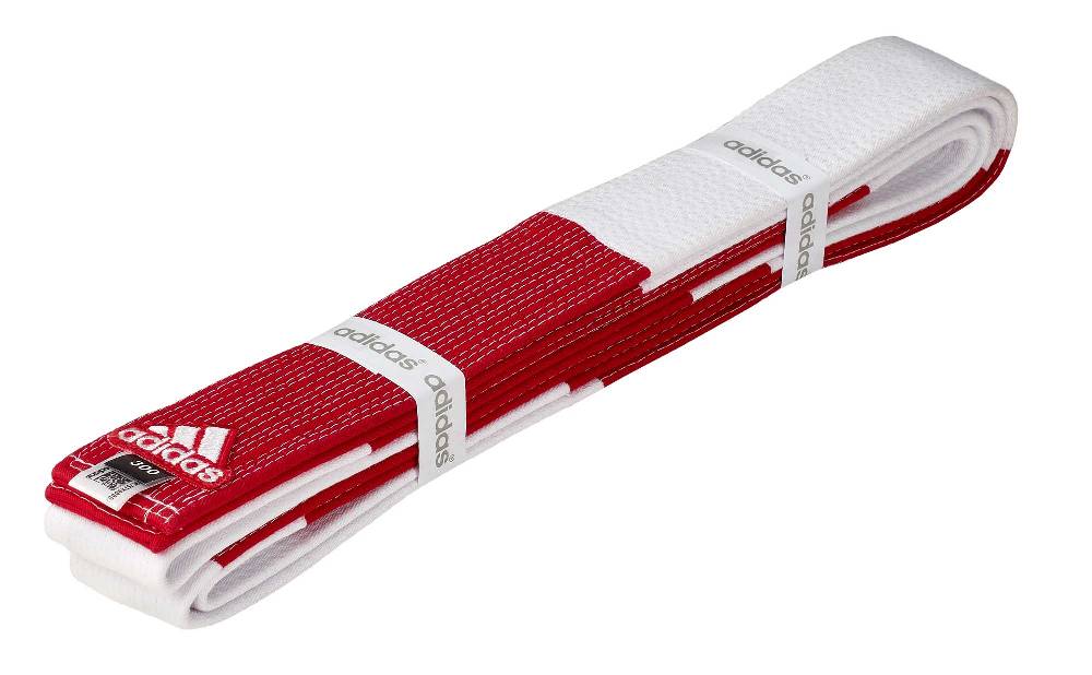 Ju Sports adidas Großmeistergürtel 6. Dan rot/weiß 4,5 cm Kostenlose Rückgabe