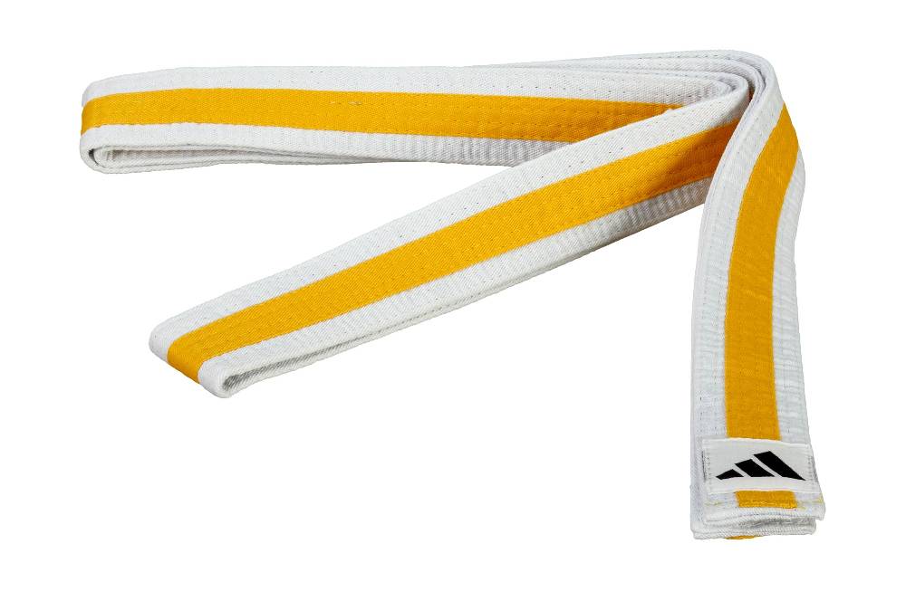 Ju Sports adidas Gürtel weiß/gelb/weiß