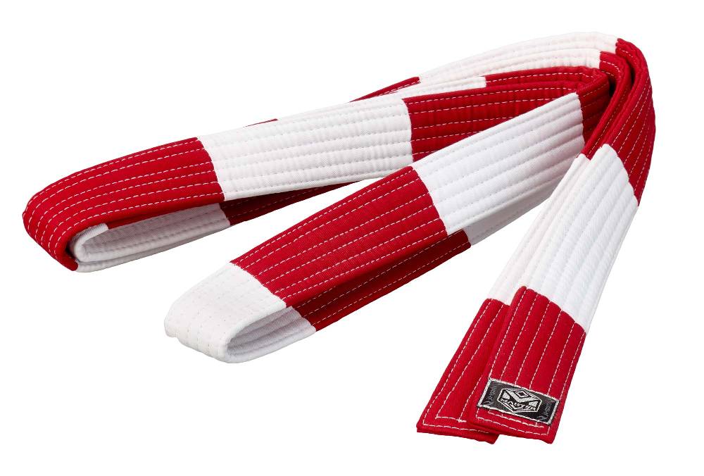 Ju Sports Großmeistergürtel Master 6. Dan rot/weiß 4,5 cm 50% Rabatt mit kostenlosem Versand