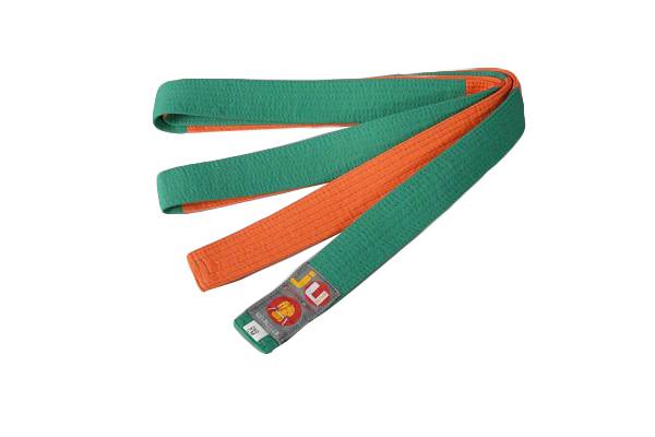 Ju Sports Budogürtel orange/grün Two Tone