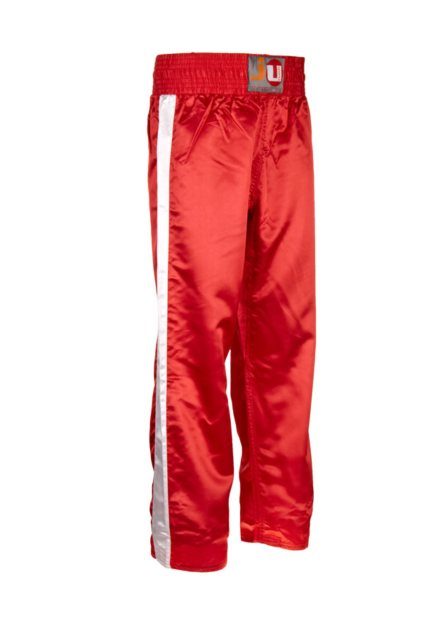 Ju Sports Kickboxhose "Stripe" rot