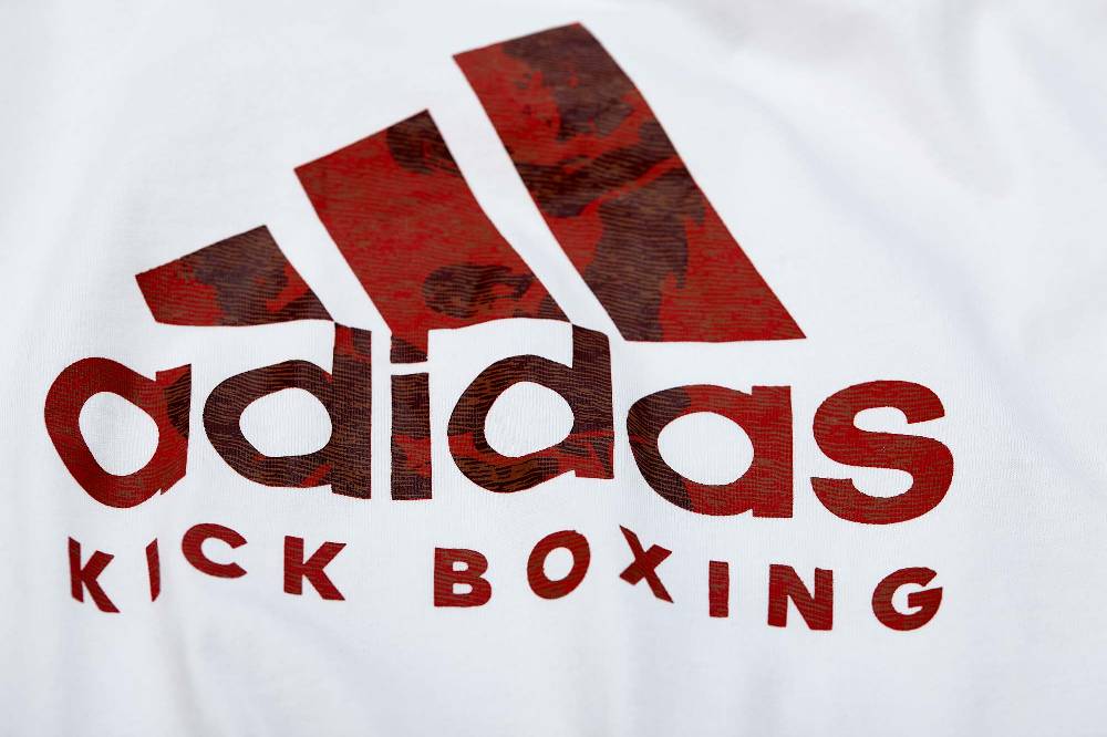 Ju Sports adidas Badge of Sport T-Shirt Kickboxing weiß, adiCLTS20KB Letzter Tag