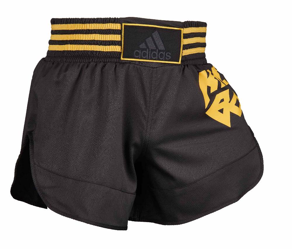 Ju Sports adidas Kick Boxing Shorts schwarz/gold, ADISKB02 Fabrikladen